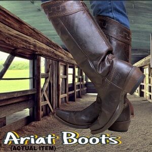 Ariat Sahara Tall Distressed Leather Western Boots